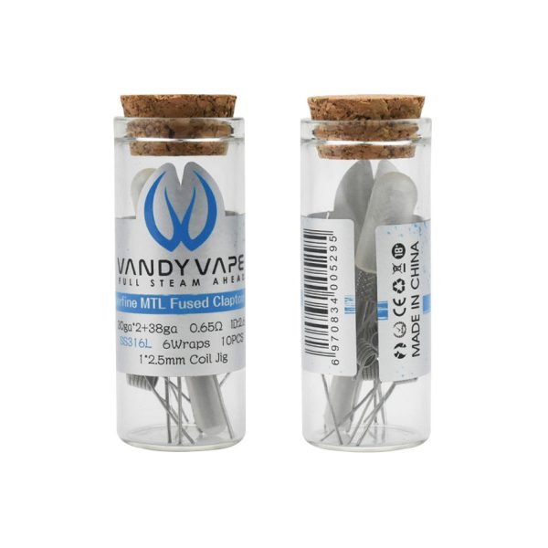 VANDY VAPE READY SUPERFINE Fused Clapton Coil 065 OHM 600x600